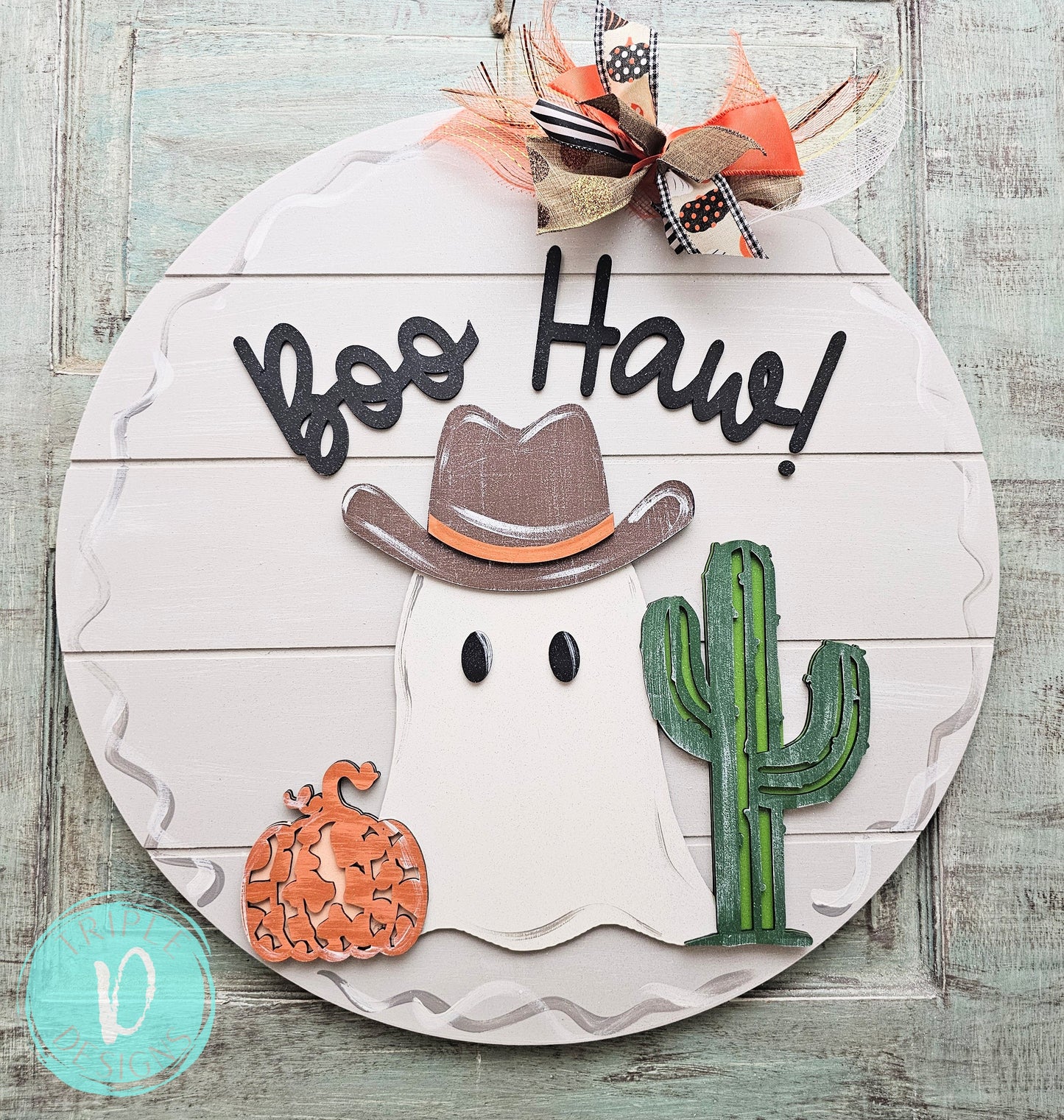 BOO Haw! / cowboy ghost / pumpkin