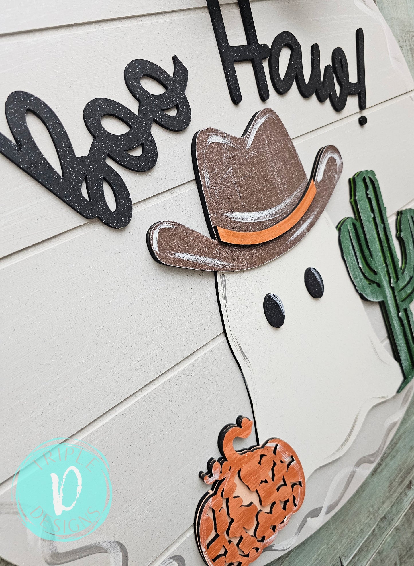 BOO Haw! / cowboy ghost / pumpkin