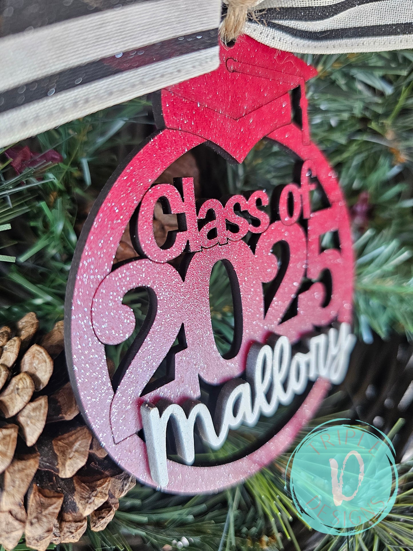Graduation Ornament with 3D Personalization