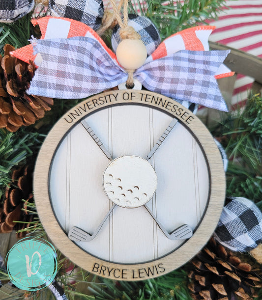 Golf Christmas Ornament