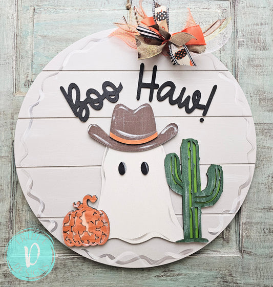 BOO Haw! / cowboy ghost / pumpkin