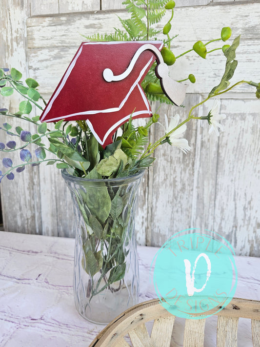 Cap with 3D Tassel / 2025 / Graduation Decor / Cake Topper / Vase Decor / Grad / Party