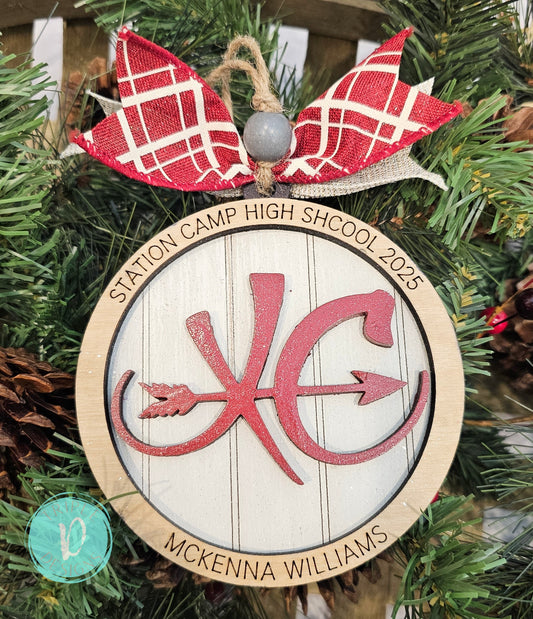 Cross Country/ Running / Personalized / Christmas / Ornament