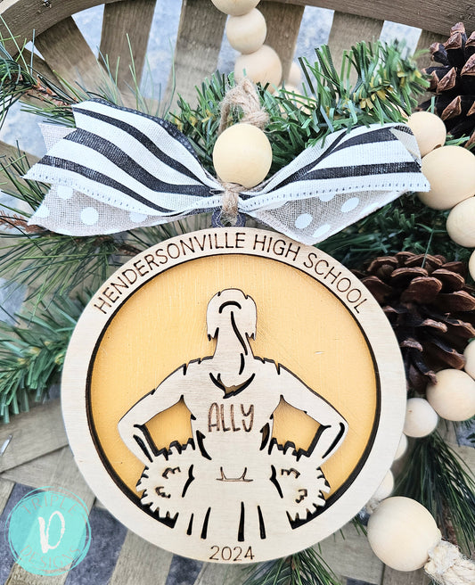 Cheer / Personalized / Christmas / Ornament