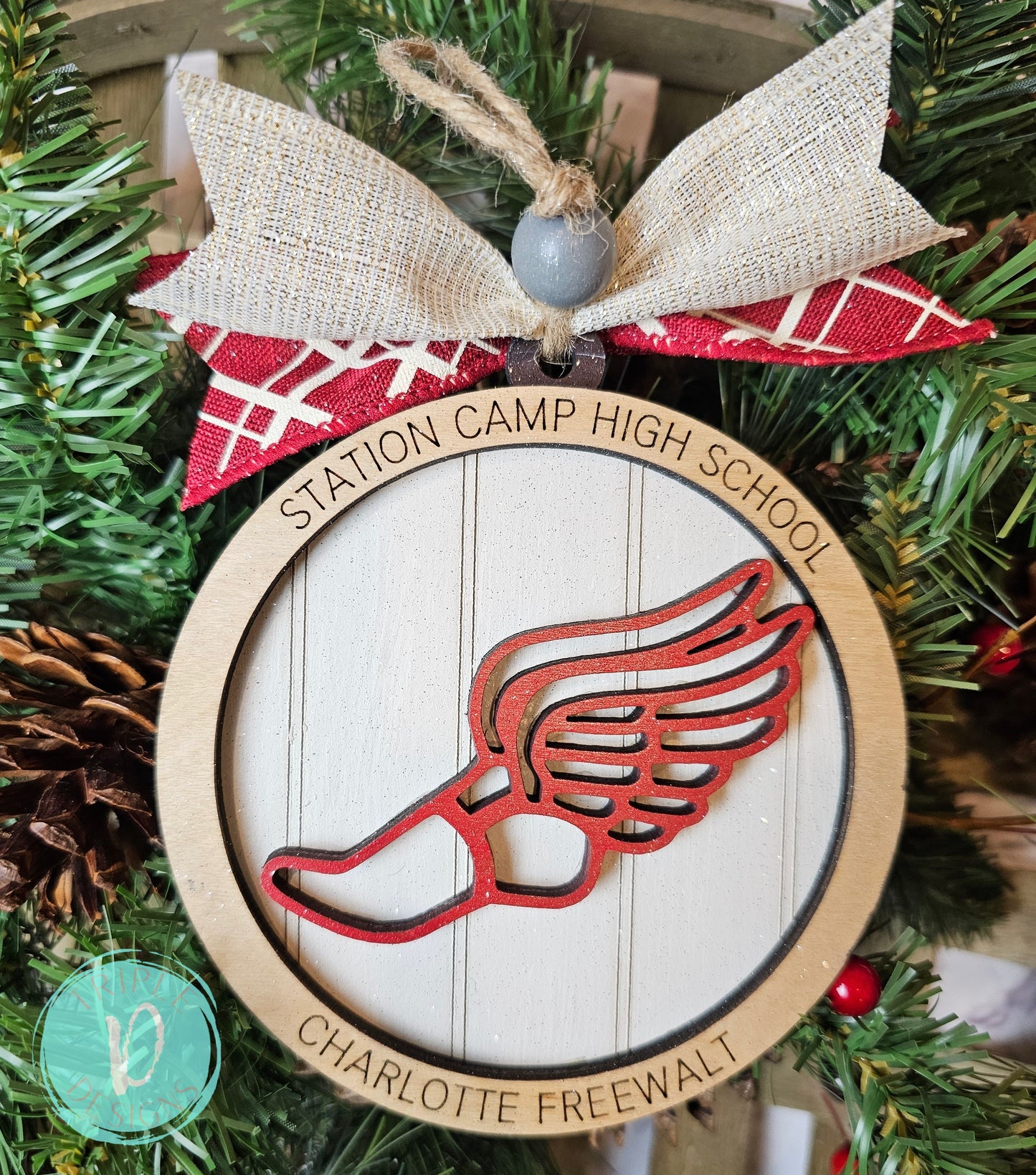 Track/ Running / Personalized / Christmas / Ornament
