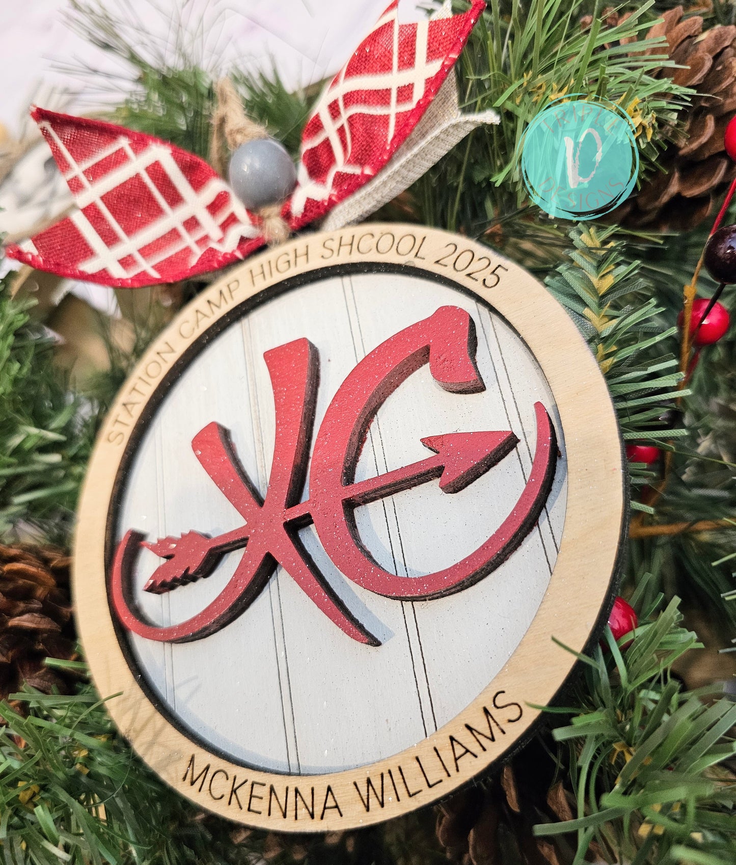 Cross Country/ Running / Personalized / Christmas / Ornament