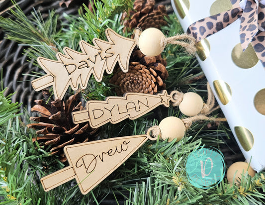 Christmas Tree Gift Tags/ Personalized/ Gift