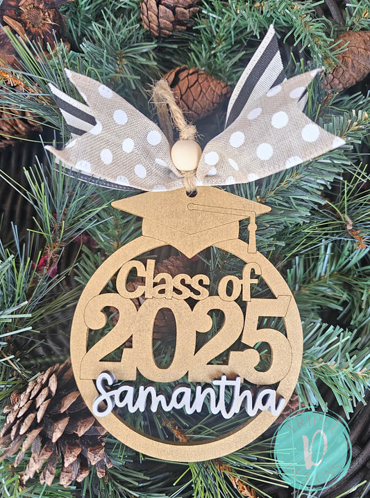 Graduation Ornament with 3D Personalization