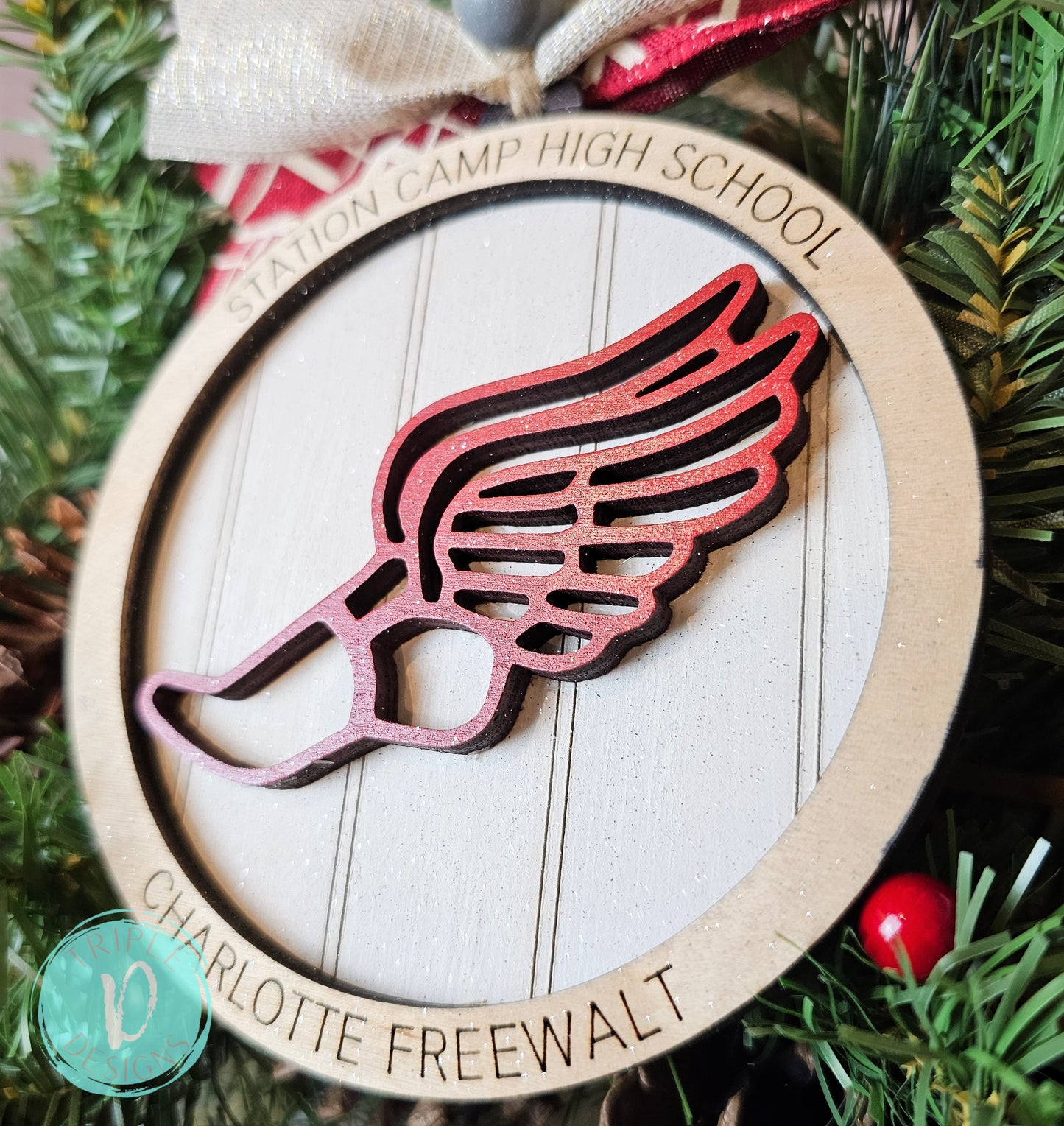 Track/ Running / Personalized / Christmas / Ornament