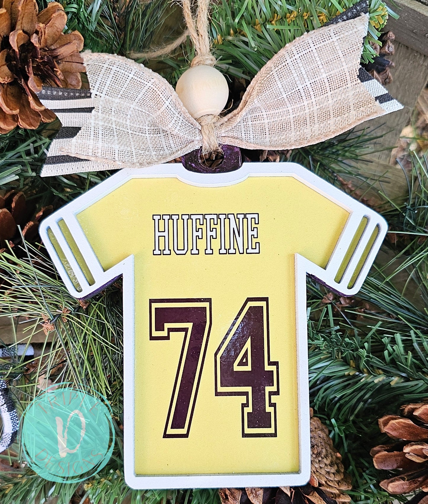 Jersey-football Christmas Ornament-3D