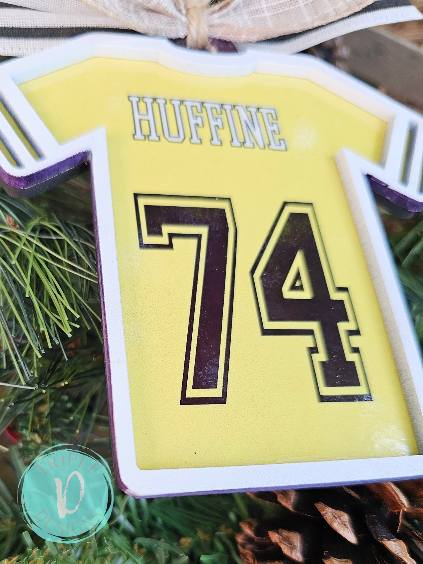 Jersey-football Christmas Ornament-3D