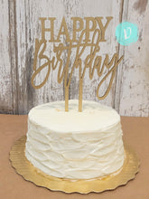 Load image into Gallery viewer, Happy Birthday Cake Topper Script and Print
