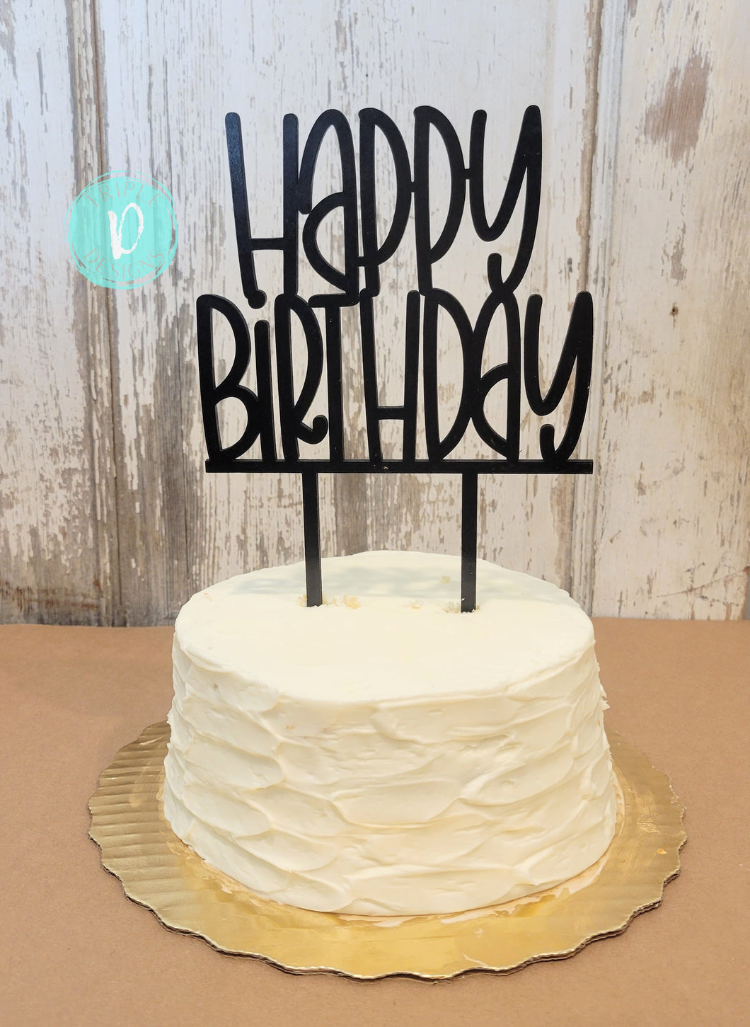 Happy Birthday Cake Topper Print